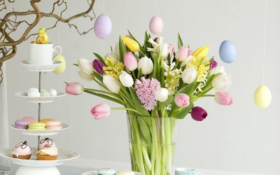 Takken en tulpen voor Pasen